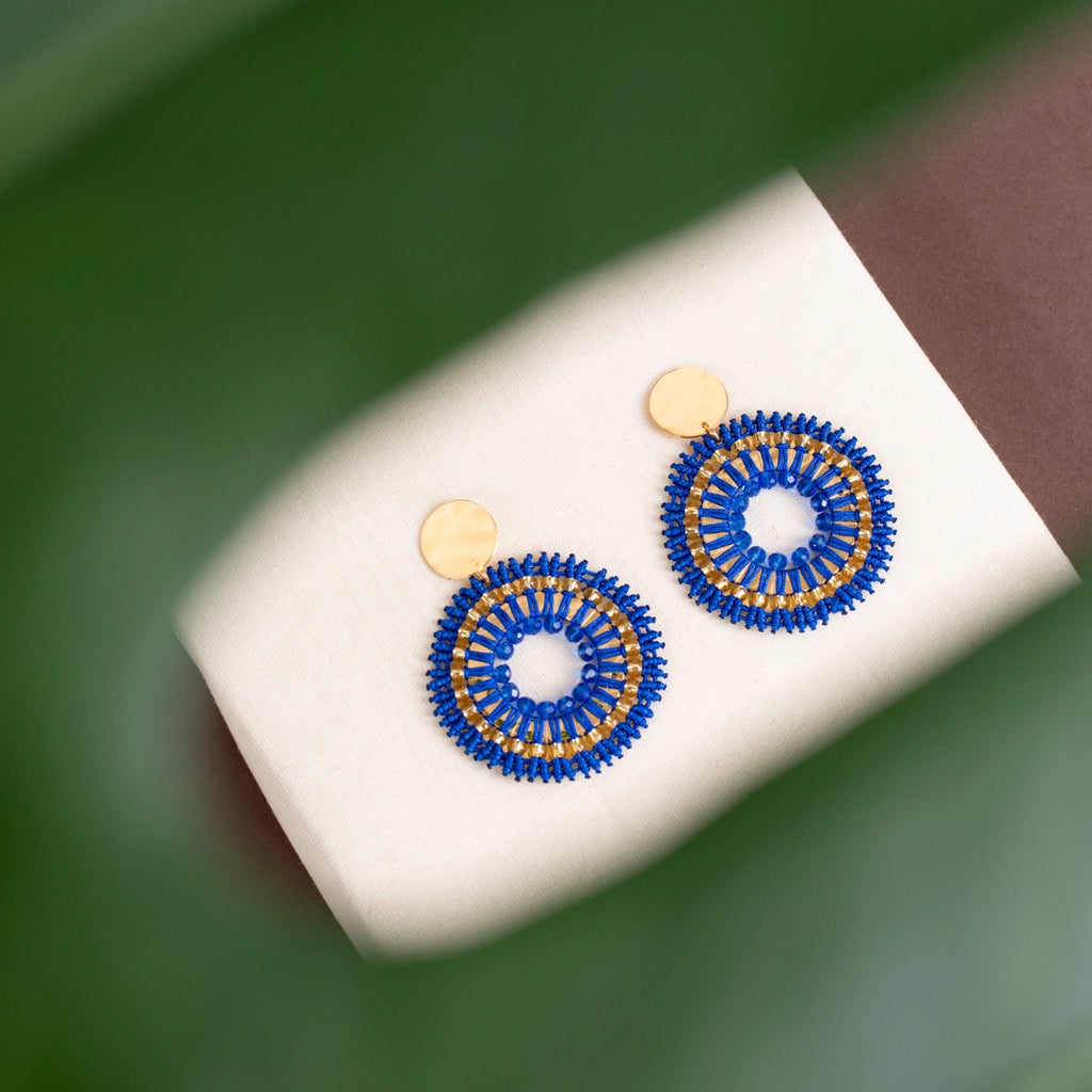 Arete amanecer azul rey