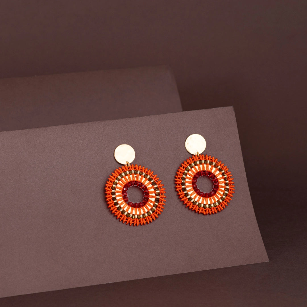 Arete amanecer naranja