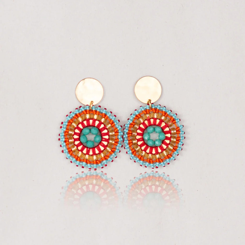 Arete luna naranja cielo