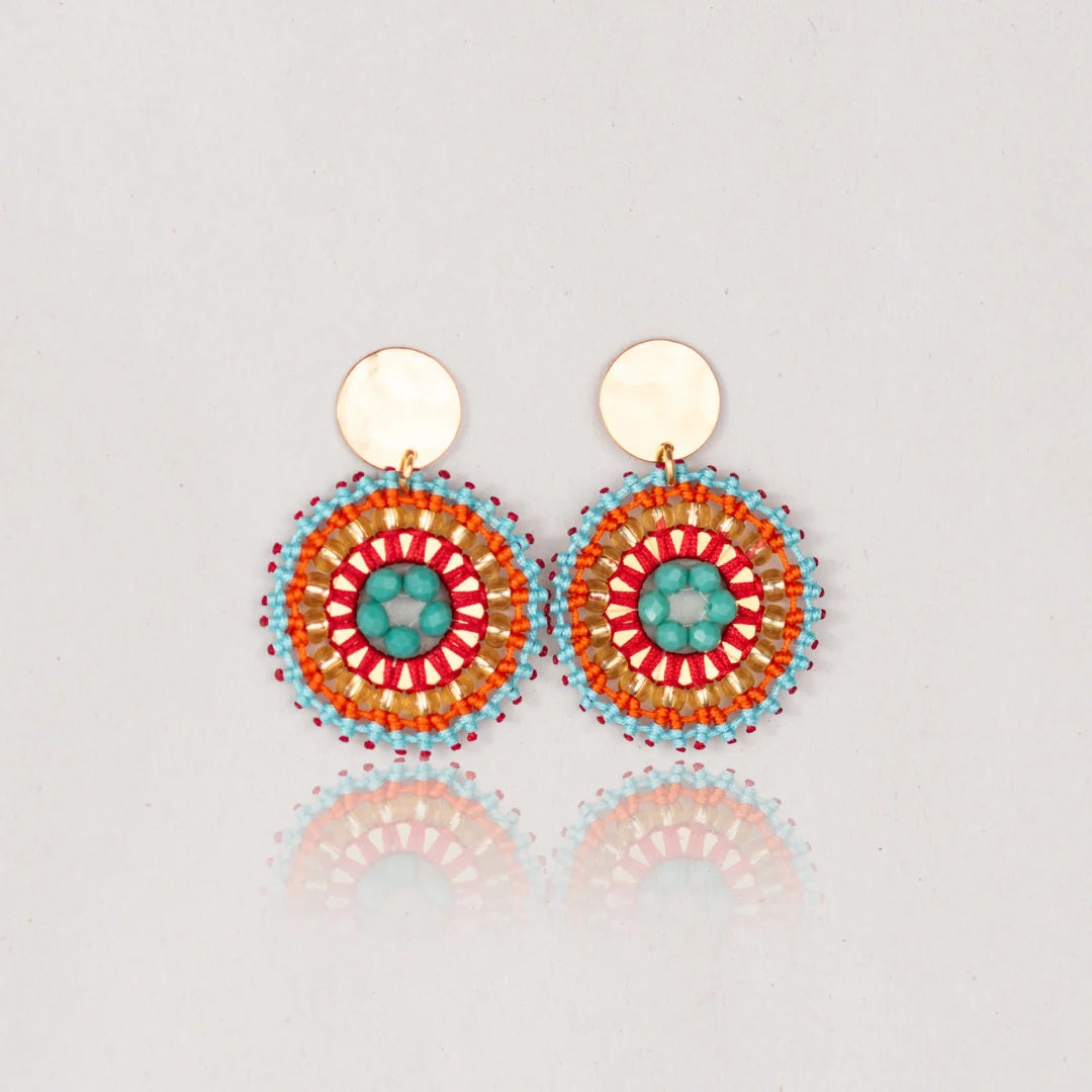 Arete luna naranja cielo