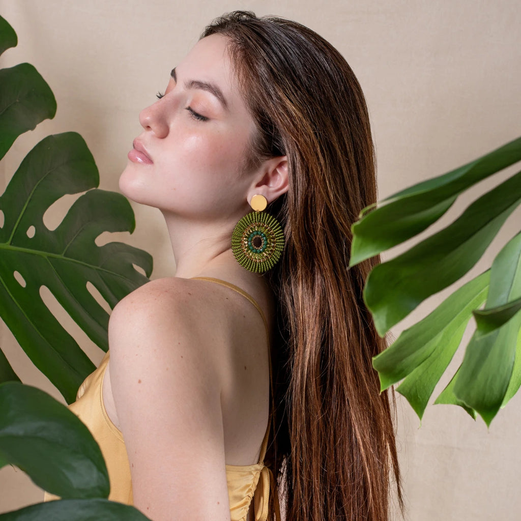 Arete Sol Verde Oliva