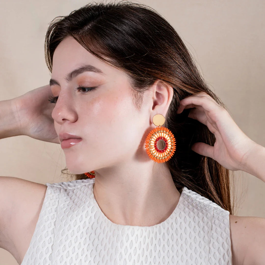 Arete amanecer naranja