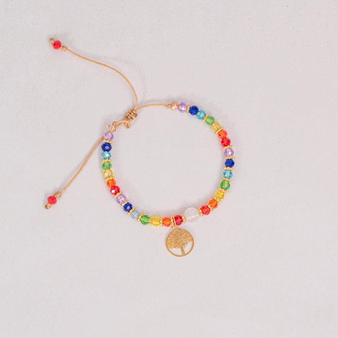 Pulsera murano 7 chakras