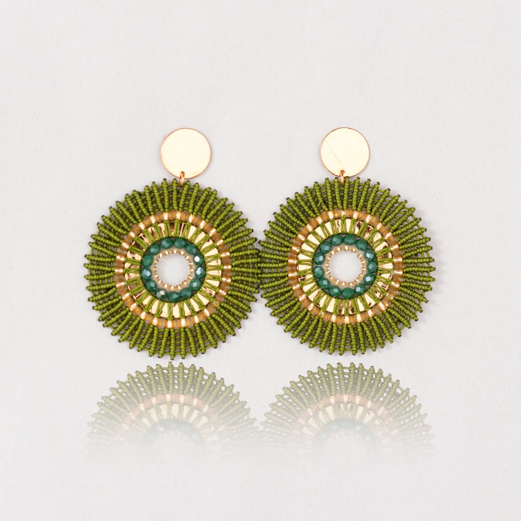 Arete Sol Verde Oliva