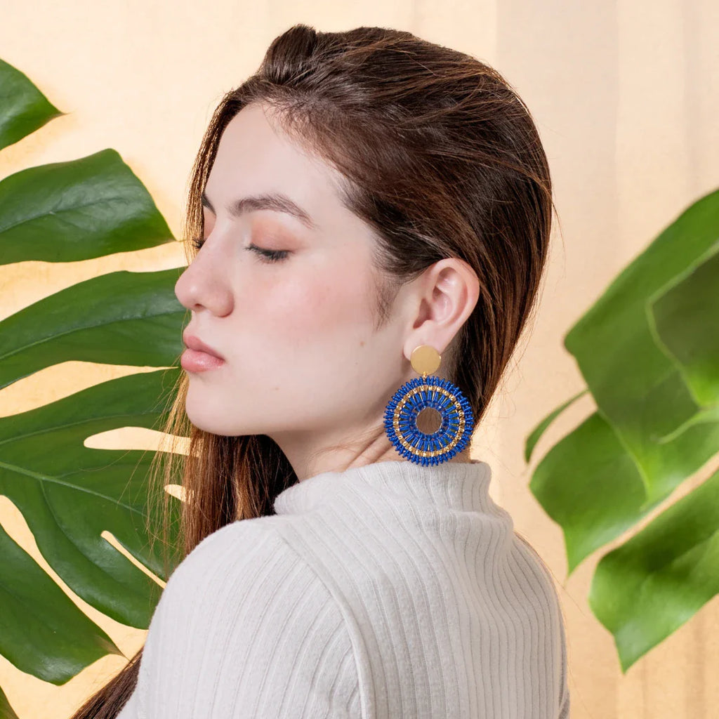 Arete amanecer azul rey