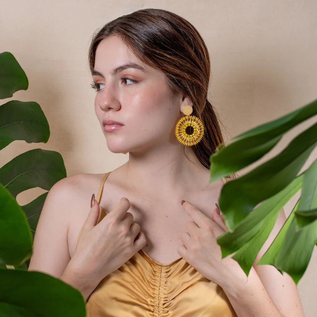 Arete amanecer amarillo