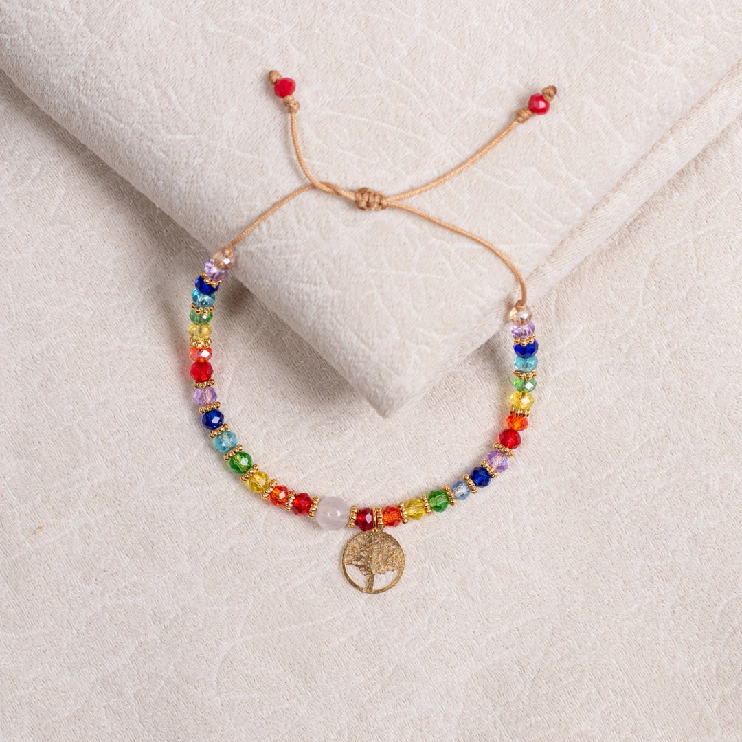 Pulsera murano 7 chakras